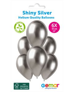 Shiny Sliver 13" (6pc)