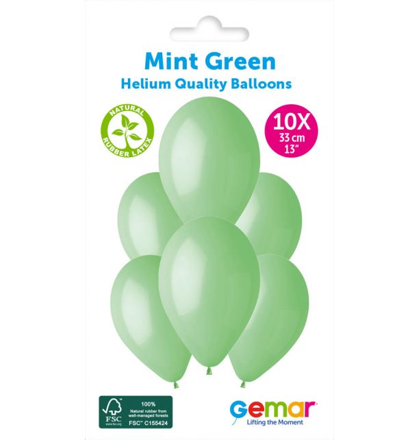 Mint Green Retail Pack 13" (10pcs)