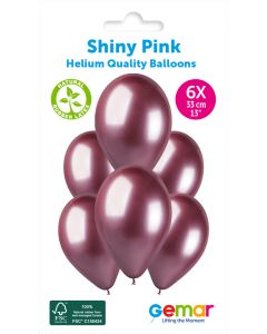 Shiny Pink 13" (6pc)