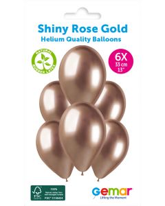 Shiny Rose Gold 13" (6pc)