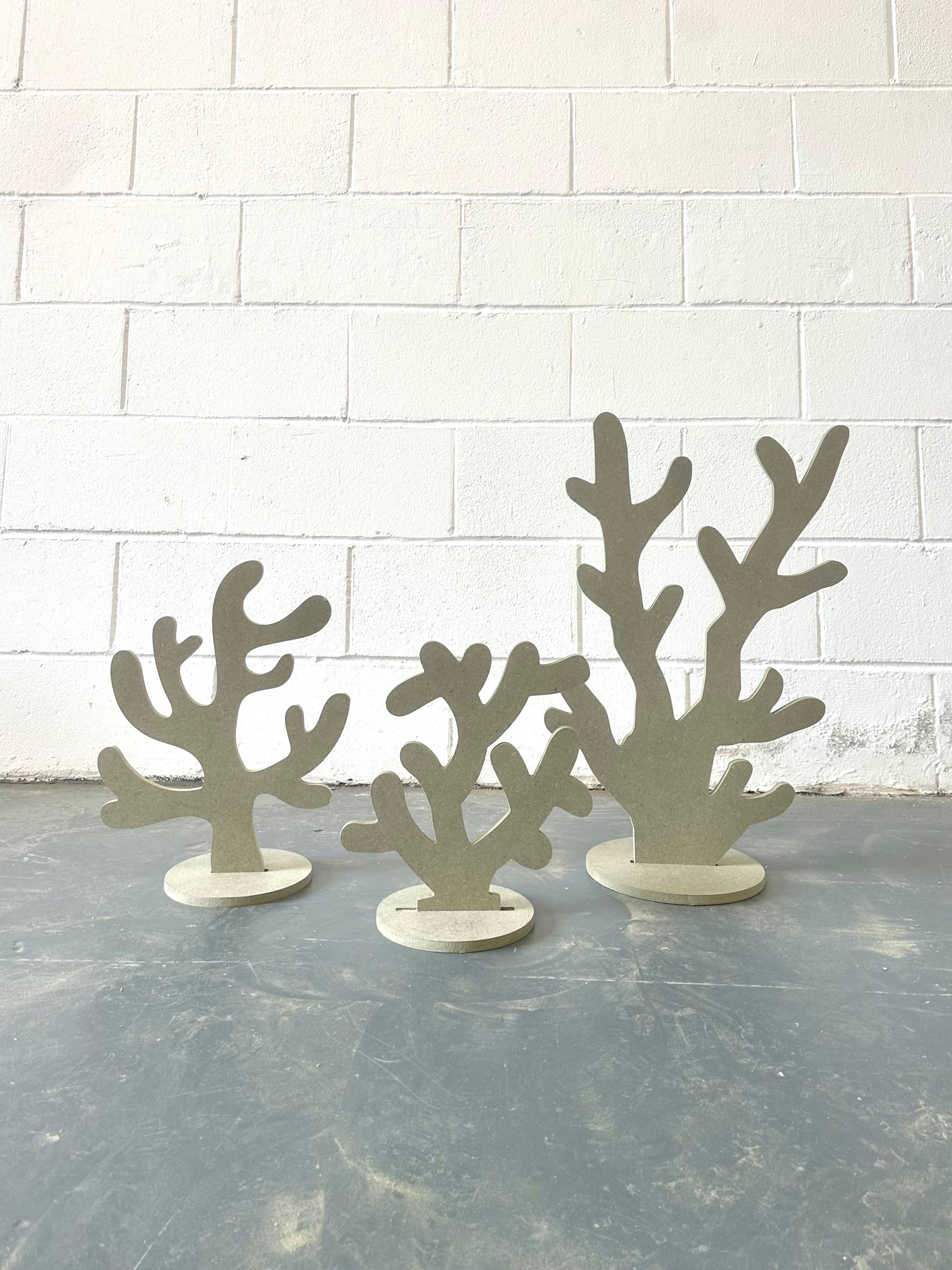 Coral set of 3