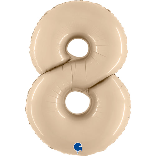 Grabo 40” Satin Cream Foil Numbers 0-9