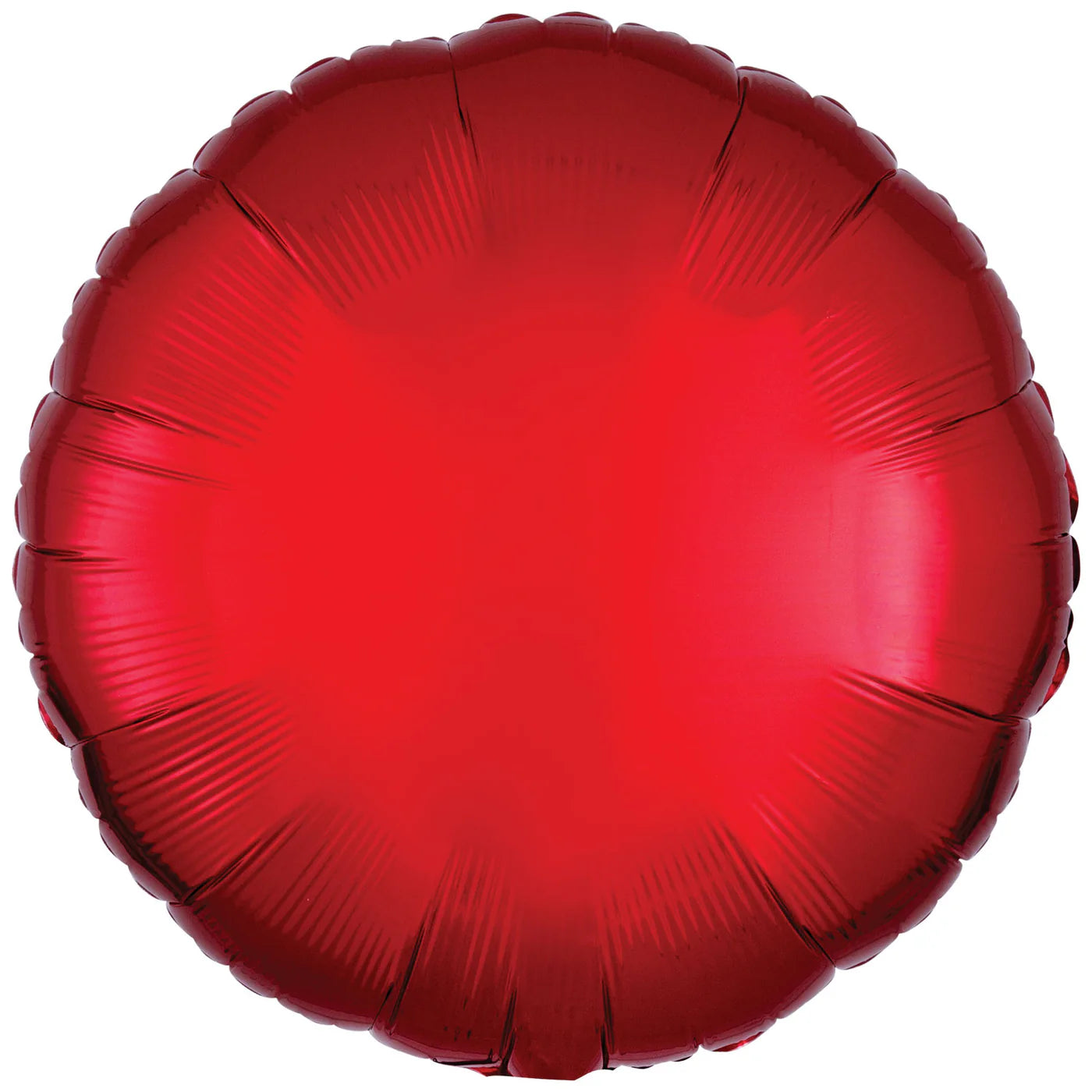 Amscan Metallic Red Circle Foil Balloon 18"