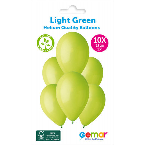 Gemar 13” Light Green Pk10