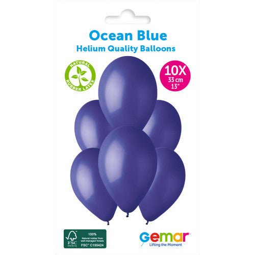 Gemar 13” Ocean blue  Pk10