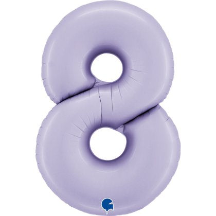 Grabo 40” Satin Lilac Foil Numbers 0-9