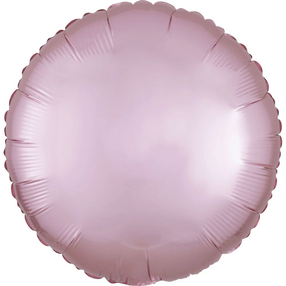 Anagram Pastel Pink Circle Satin Luxe Standard HX Foil