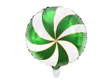 Party Deco Green Candy Swirl Foil 14"