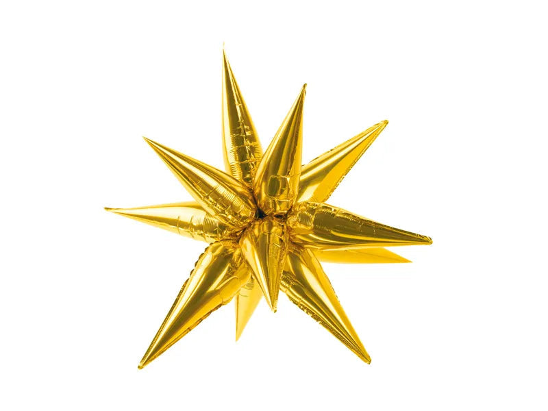 Party Deco Gold Starburst Foil 70cm