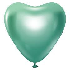 Kalisan Heart Mirror Chrome Green