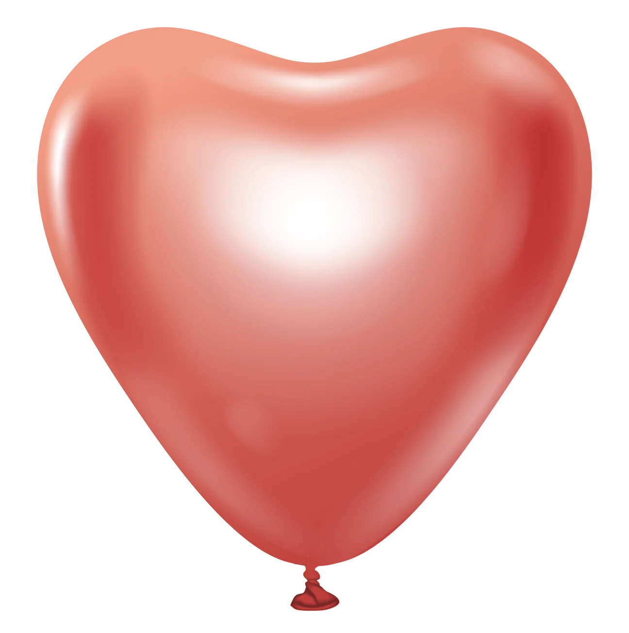 Kalisan Heart Mirror Chrome Red