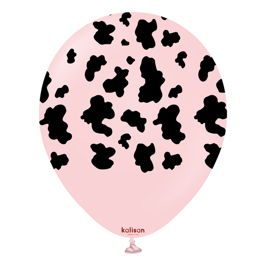 Kalisan 12” Safari Cow - Macaron Pink (Black) (25)