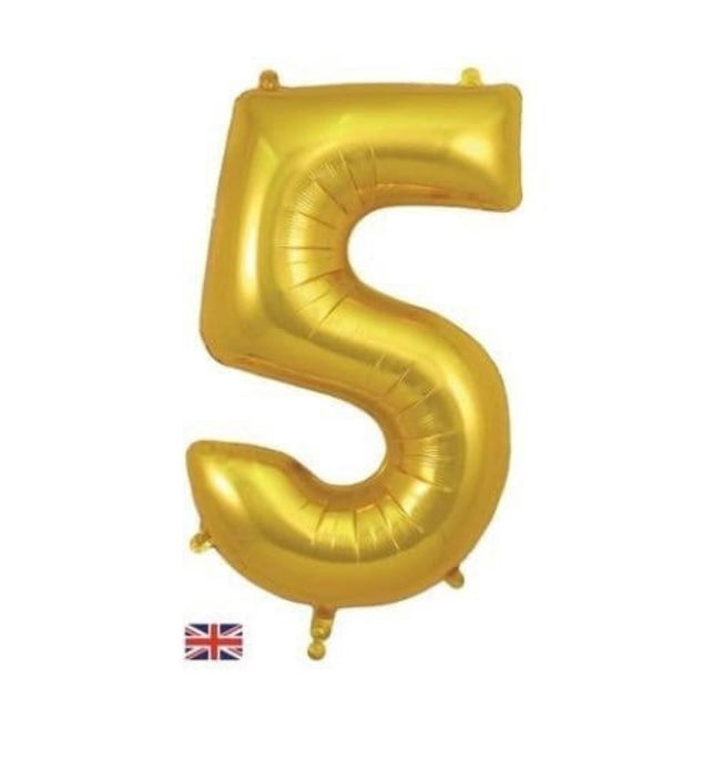 Oaktree 34 inch Gold Numbers 0-9