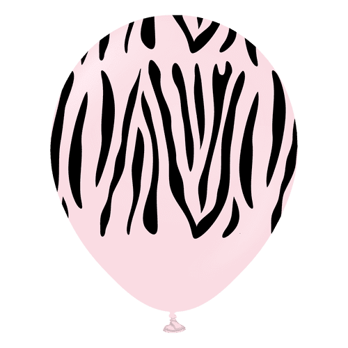 Kalisan 12” Safari Zebra - Light Pink (25)