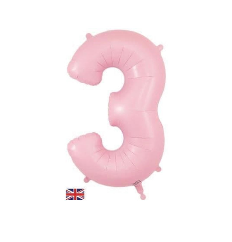 Oaktree 34 inch Matte Pink Numbers 0-9 