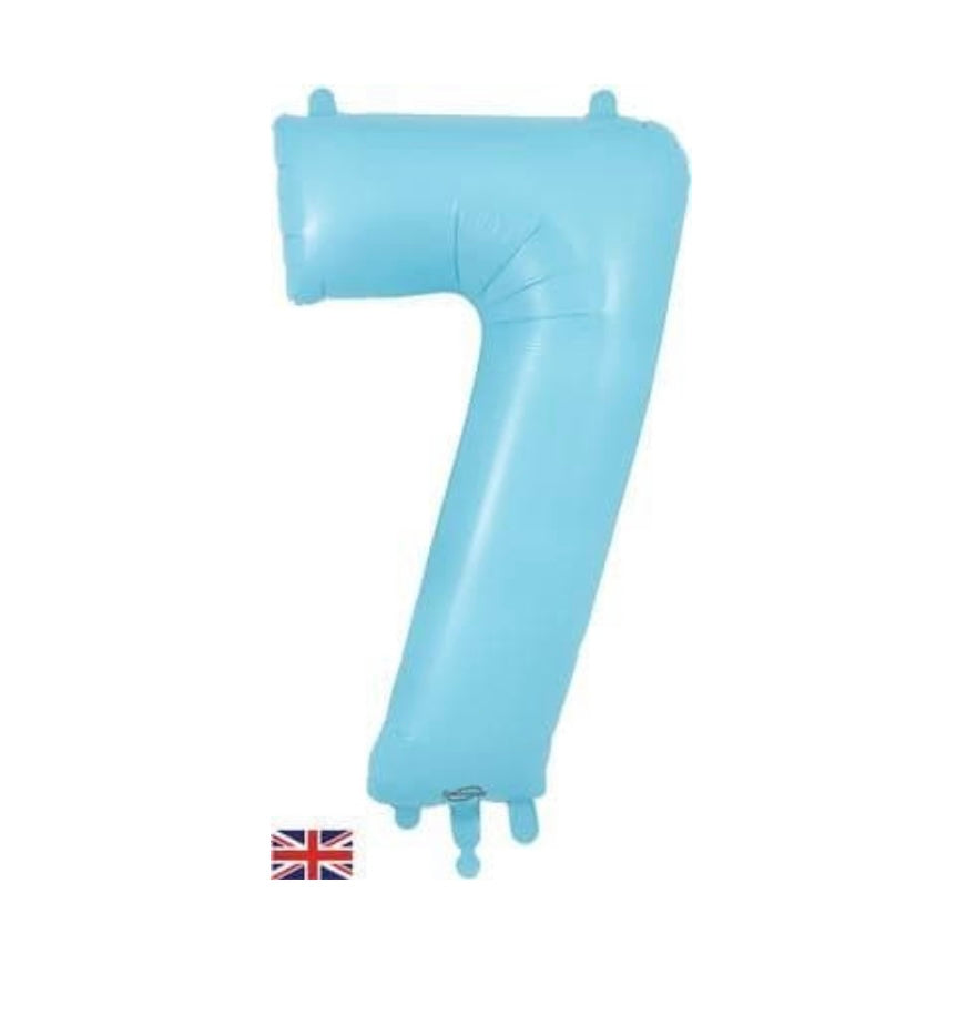 Oaktree 34 inch Matte Blue Numbers 0-9 