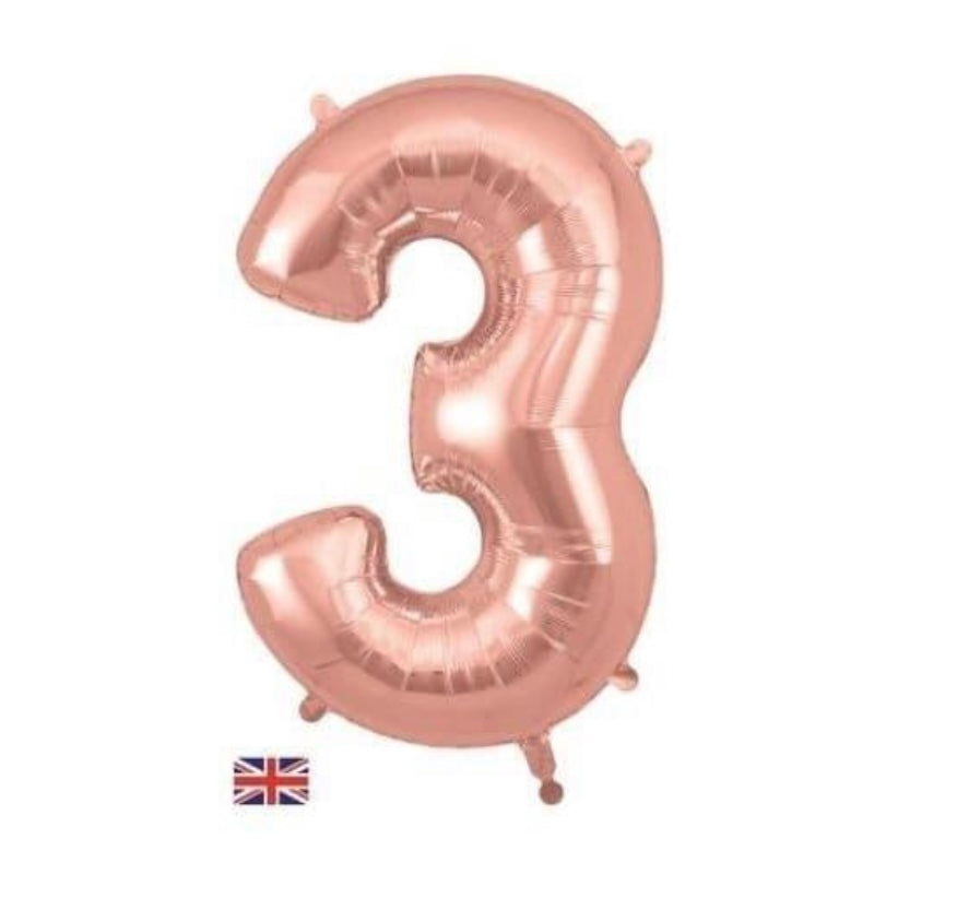 Oaktree 34 inch Rose Gold Numbers 0-9