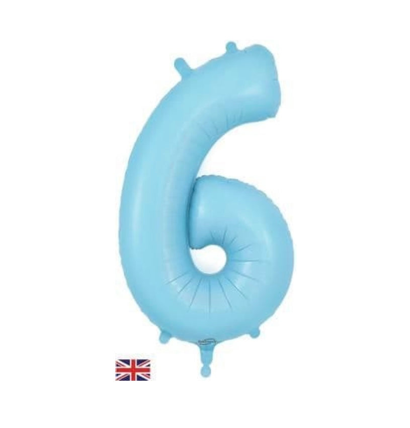 Oaktree 34 inch Matte Blue Numbers 0-9 