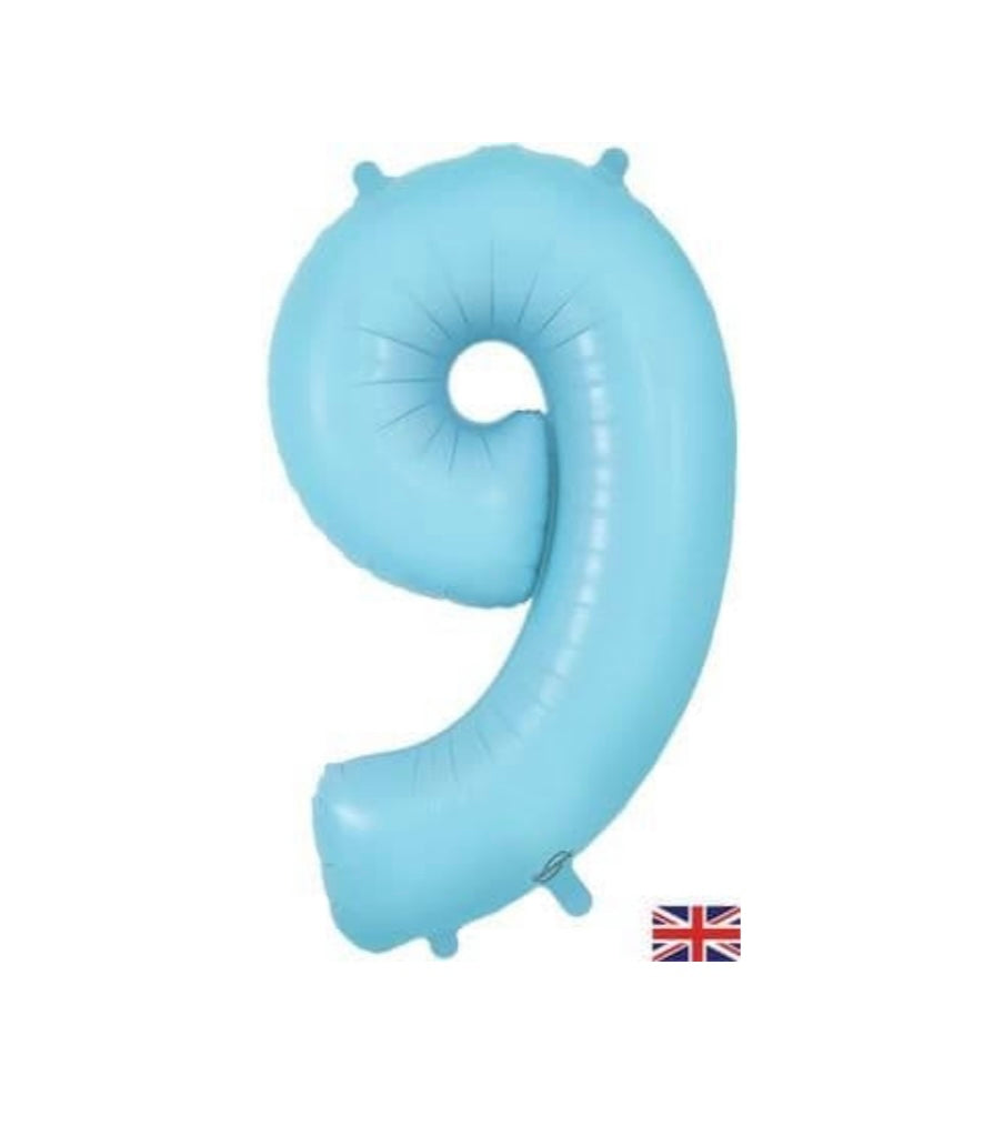 Oaktree 34 inch Matte Blue Numbers 0-9 